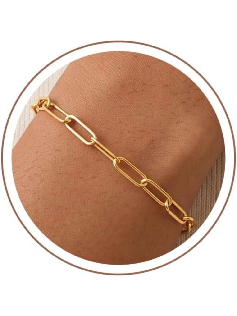925 Sterling Silver Paperclip Chain Bracelet for Women - Elegant 5MM Design